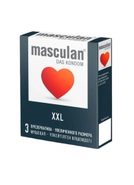 Презервативы увеличенного размера Masculan XXL - 3 шт. - Masculan - купить с доставкой в Туле