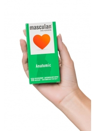 Презервативы анатомической формы Masculan Anatomic - 10 шт. - Masculan - купить с доставкой в Туле