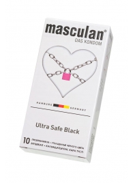 Ультрапрочные презервативы Masculan Ultra Safe Black - 10 шт. - Masculan - купить с доставкой в Туле