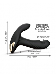 Черный вибромассажер простаты Multi P-Joy с 3 моторами - Dorcel - в Туле купить с доставкой