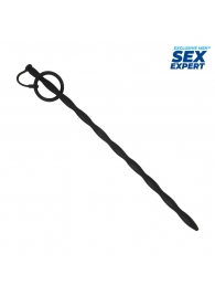 Черный стимулятор уретры Sex Expert - Sex Expert - купить с доставкой в Туле