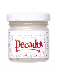 Массажная свеча Caramel   Popcorn - 35 мл. - Pecado - купить с доставкой в Туле