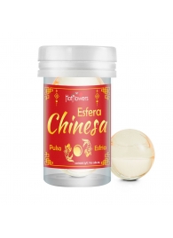 Интимный гель Chinesa Esfera с охлаждающе-пульсирующим эффектом (2 шарика по 3 гр.) - HotFlowers - купить с доставкой в Туле