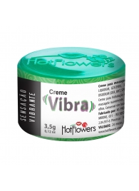 Возбуждающий крем Vibra с эффектом вибрации - 3,5 гр. - HotFlowers - купить с доставкой в Туле