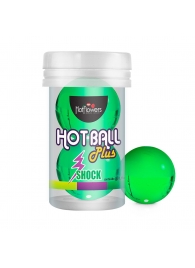 Лубрикант на силиконовой основе Hot Ball Plus с покалывающим эффектом (2 шарика по 3 гр.) - HotFlowers - купить с доставкой в Туле