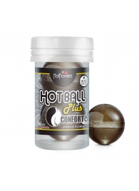 Анальный лубрикант на масляной основе Hot Ball Plus Conforto (2 шарика по 3 гр.) - HotFlowers - купить с доставкой в Туле