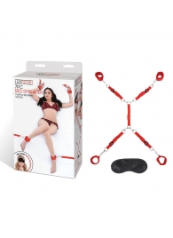 Красная фиксация на матрас Classic Bedspreader - Lux Fetish - купить с доставкой в Туле
