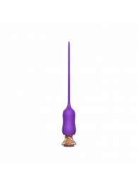 Фиолетовый тонкий стимулятор Nipple Vibrator - 23 см. - I-MOON - купить с доставкой в Туле