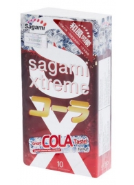 Ароматизированные презервативы Sagami Xtreme COLA - 10 шт. - Sagami - купить с доставкой в Туле
