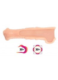 Телесная фантазийная насадка на член Cock Sleeve Size L - KOKOS - в Туле купить с доставкой