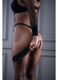 Кожаная шлепалка Sex Game с заклепками - 33 см. - БДСМ Арсенал - купить с доставкой в Туле
