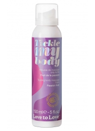 Массажная хрустящая пенка Tickle my body с ароматом маракуйи - 150 мл. - Love to Love - купить с доставкой в Туле