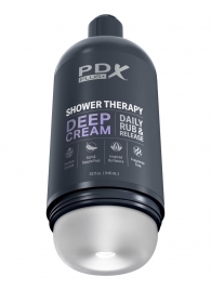 Мастурбатор в бутылке Shower Therapy Deep Cream - Pipedream - в Туле купить с доставкой