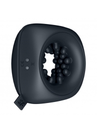 Черный мужской вибромассажер Ring Stroker - Satisfyer - в Туле купить с доставкой