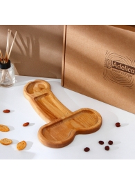 Деревянное блюдо для подачи в форме члена (32,5 х 20 х 1,7 см) - Сима-Ленд - купить с доставкой в Туле