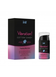 Жидкий вибратор Vibration Cotton Candy с ароматом сахарной ваты - 15 мл. - INTT - купить с доставкой в Туле