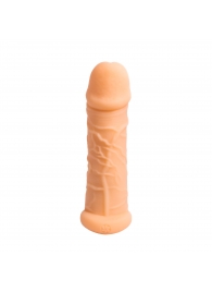 Телесный фаллоудлинитель Extra Size Bubbles - 15,5 см. - Lola Games - в Туле купить с доставкой