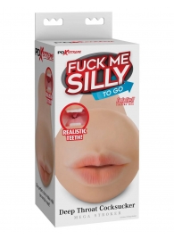 Телесный мастурбатор-ротик Deep Throat Cocksucker - Pipedream - в Туле купить с доставкой