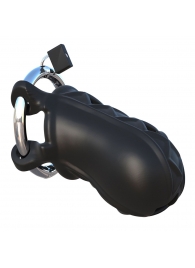 Черный замок верности Extreme Silicone Cock Blocker - Pipedream - купить с доставкой в Туле