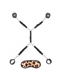 Леопардовая фиксация на матрас для рук и ног Classic Bedspreader - Lux Fetish - купить с доставкой в Туле