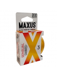 Презервативы анатомической формы Maxus Sensual - 3 шт. - Maxus - купить с доставкой в Туле
