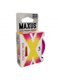 Ароматизированные презервативы Maxus Exotic Mix - 3 шт. - Maxus - купить с доставкой в Туле