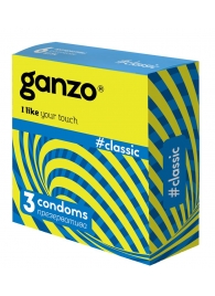 Классические презервативы с обильной смазкой Ganzo Classic - 3 шт. - Ganzo - купить с доставкой в Туле