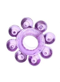 Мягкая фиолетовая гелевая насадка - Toyfa Basic - в Туле купить с доставкой