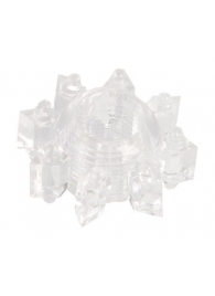 Прозрачное гелевое эрекционное кольцо-звезда - Toyfa Basic - в Туле купить с доставкой