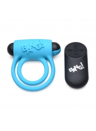 Голубое эрекционное виброкольцо 28X Remote Control Vibrating Cock Ring   Bullet - XR Brands - в Туле купить с доставкой