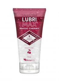 Интимный гель-смазка на водной основе Lubrimax Magic Cherry - 75 мл. - ИнтелБИО - купить с доставкой в Туле