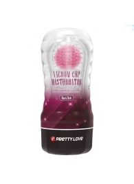 Прозрачный текстурированный мастурбатор Vacuum Cup Masturbator Black Hole - Baile - в Туле купить с доставкой