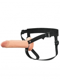 Полый страпон на ремнях 8’’ Hollow Silicone Strap-on - Pipedream - купить с доставкой в Туле
