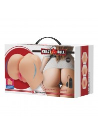 Телесный мастурбатор-полуторс Hailey с вибрацией - Baile - в Туле купить с доставкой