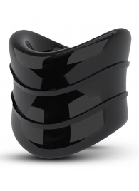 Черное эрекционное кольцо на мошонку Beef Ball Stretcher Snug X Long - Blush Novelties - в Туле купить с доставкой