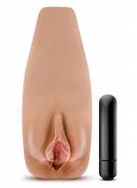 Маструбатор-вагина с вибрацией Soft   Wet Renata Realistic Tan Masturbator - Blush Novelties - в Туле купить с доставкой