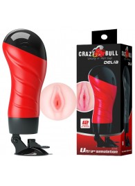 Мастурбатор-вагина Delia с вибрацией и присоской - Baile - в Туле купить с доставкой