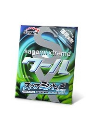 Презерватив Sagami Xtreme Mint с ароматом мяты - 1 шт. - Sagami - купить с доставкой в Туле