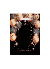 Пакет с вырубной ручкой и принтом в виде шариков (30х40 см) - Сима-Ленд - купить с доставкой в Туле