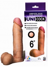 Насадка для страпона фаллической формы UNICOCK 6  - 18 см. - LOVETOY (А-Полимер) - купить с доставкой в Туле