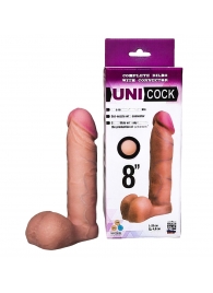 Фаллическая насадка для страпона UNICOCK 8  - 20 см. - LOVETOY (А-Полимер) - купить с доставкой в Туле