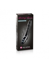 Вибратор с электростимуляцией Sizzling Simon Black Edition - 27 см. - MyStim - купить с доставкой в Туле