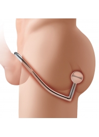 Кольцо на пенис с анальным стимулятором Stainless Steel Anal Hook   Cock Ring - BlueLine - в Туле купить с доставкой