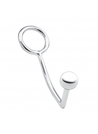 Кольцо на пенис с анальным стимулятором Stainless Steel Anal Hook   Cock Ring - BlueLine - в Туле купить с доставкой