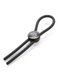 Тёмно-серое эрекционное кольцо с зажимом Again and Again Adjustable Cock Ring - Fifty Shades of Grey - в Туле купить с доставкой