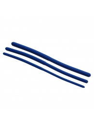 Набор из 3 синих силиконовых уретральных расширителей Invasion Silicone Urethral Sound Trainer Set - XR Brands - купить с доставкой в Туле