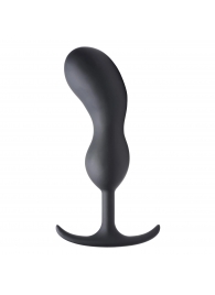 Черный массажер простаты с утяжелителями Premium Silicone Weighted Prostate Plug XL - 20,8 см. - XR Brands - в Туле купить с доставкой