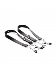 Ремни с зажимами для половых губ Spread Labia Spreader Straps with Clamps - XR Brands - купить с доставкой в Туле