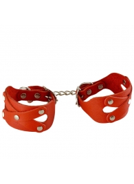 Красные наручники «Цезарь» - Sitabella - купить с доставкой в Туле