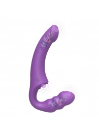 Фиолетовый безремневой страпон Straples Strap-On Dildo - Erokay - купить с доставкой в Туле